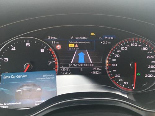 Active Lane Assist im Tacho - Audi A6