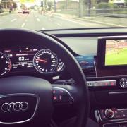 Fussball im Auto mit DVBT-2