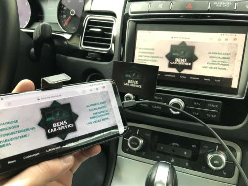 Touareg RNS 850 Display spiegeln